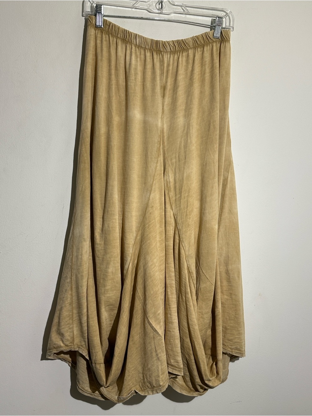 Tempo Paris Sandstone Asymmetrical Draped Maxi Skirt